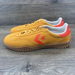 Converse Star Trainer Suede Sneaker Gold Orange Men's 8.5 Casual‎ Shoes